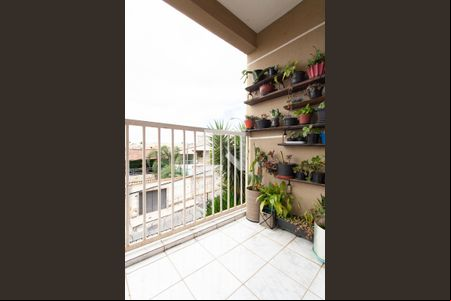 Varanda da Sala de apartamento à venda com 3 quartos, 56m² em Ressaca, Contagem