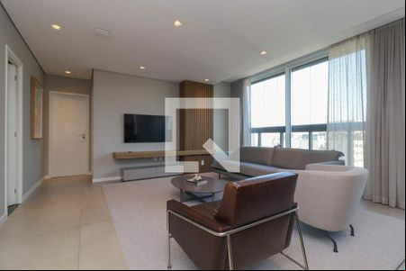 Sala/Cozinha de apartamento à venda com 3 quartos, 133m² em Jardins, São Paulo