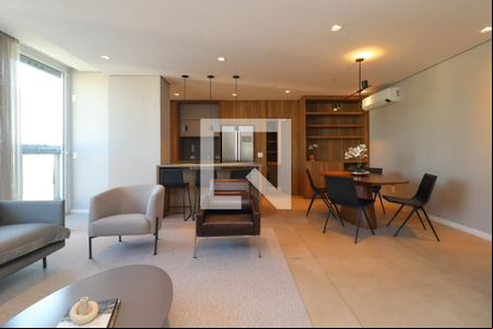 Sala/Cozinha de apartamento à venda com 3 quartos, 133m² em Jardins, São Paulo