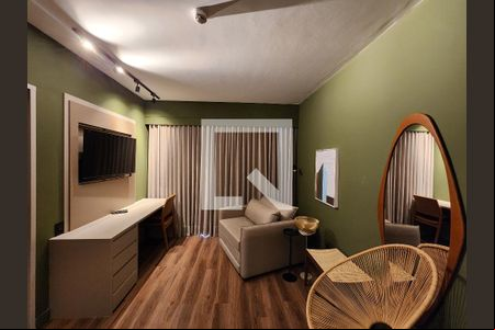 Sala de apartamento para alugar com 1 quarto, 38m² em Moema, São Paulo