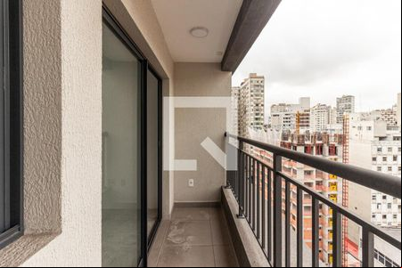 Varanda de kitnet/studio à venda com 1 quarto, 28m² em República, São Paulo
