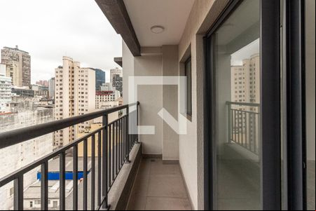Varanda de kitnet/studio à venda com 1 quarto, 28m² em República, São Paulo
