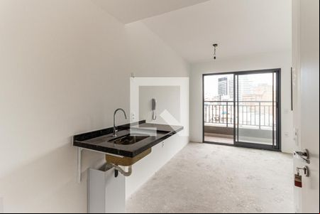 Cozinha de kitnet/studio à venda com 1 quarto, 28m² em República, São Paulo