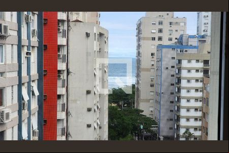 Vista da Sala de apartamento para alugar com 3 quartos, 133m² em Gonzaga, Santos