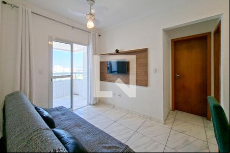 Sala de casa de condomínio para alugar com 1 quarto, 50m² em Mirim, Praia Grande
