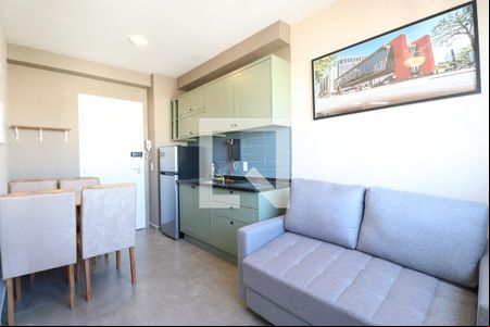 Sala/Cozinha de apartamento para alugar com 1 quarto, 26m² em Pompeia, São Paulo