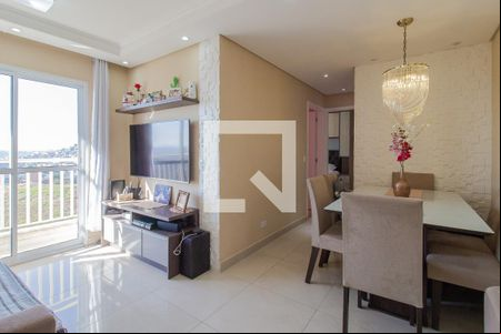 Sala de apartamento para alugar com 2 quartos, 52m² em Vila Falchi, Mauá