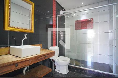 Banheiro de casa para alugar com 1 quarto, 59m² em Vila Rosa, Novo Hamburgo