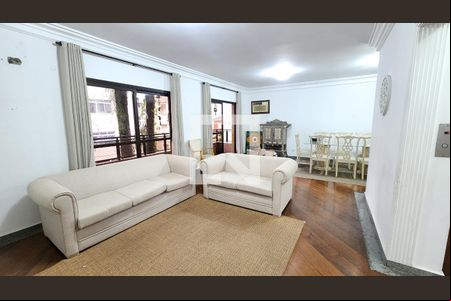 Sala de apartamento para alugar com 3 quartos, 230m² em Boqueirão, Santos