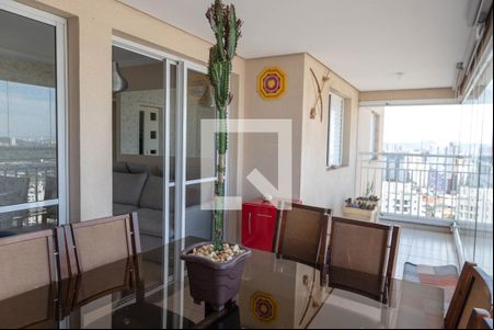Varanda da Sala de apartamento para alugar com 3 quartos, 92m² em Vila Augusta, Guarulhos