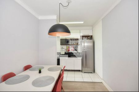 Sala de Jantar de apartamento à venda com 2 quartos, 52m² em Jardim Monte Alegre, Taboão da Serra