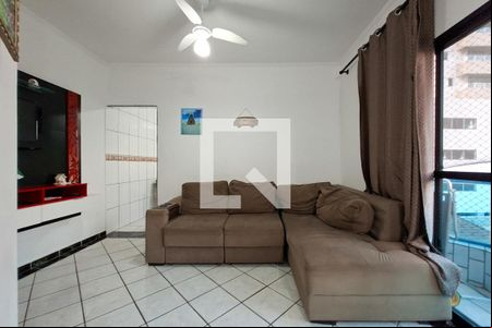 Sala de apartamento para alugar com 1 quarto, 50m² em Boqueirão, Praia Grande