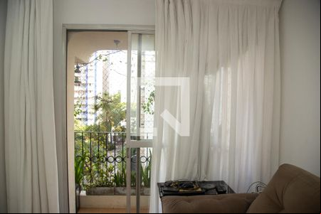 Vista da Sala de apartamento à venda com 1 quarto, 50m² em Brooklin, São Paulo