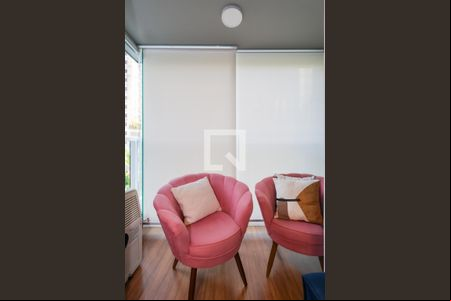 Varanda da Sala de apartamento para alugar com 1 quarto, 41m² em Vila Andrade, São Paulo