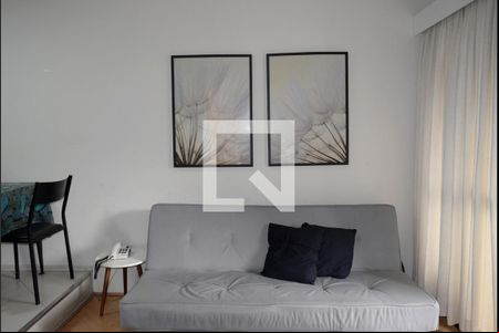 Sala de apartamento para alugar com 1 quarto, 40m² em Jardins, São Paulo