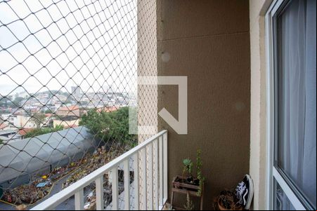 Varanda da Sala de apartamento à venda com 2 quartos, 53m² em Vila Santa Cassia, São Bernardo do Campo