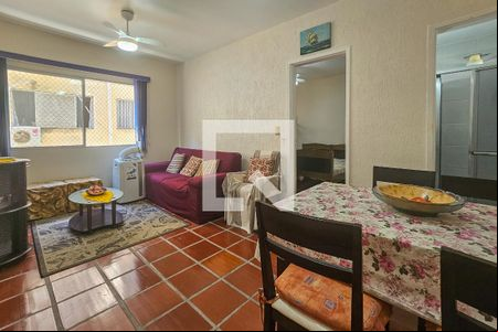 Sala de apartamento para alugar com 2 quartos, 50m² em Parque Enseada, Guarujá