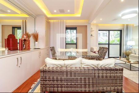 Sala de apartamento à venda com 3 quartos, 131m² em Brooklin, São Paulo