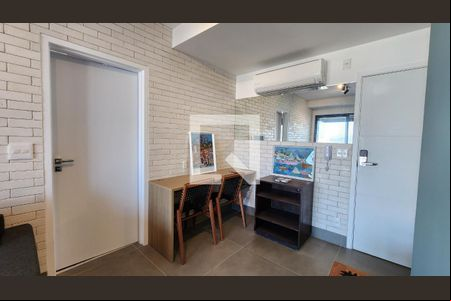 Sala de apartamento para alugar com 1 quarto, 54m² em Boqueirão, Santos