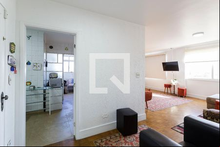 Sala de apartamento para alugar com 3 quartos, 123m² em Indianópolis, São Paulo
