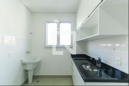Cozinha de kitnet/studio para alugar com 1 quarto, 19m² em Vila Regente Feijó, São Paulo