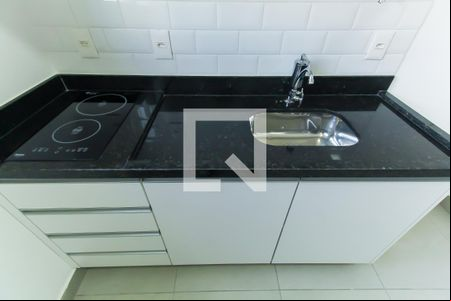 Cozinha de kitnet/studio para alugar com 1 quarto, 19m² em Vila Regente Feijó, São Paulo