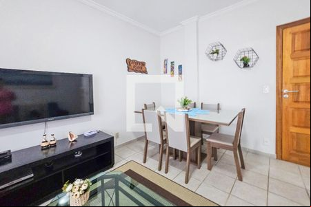 sala de apartamento para alugar com 2 quartos, 75m² em Vila Alzira, Guarujá