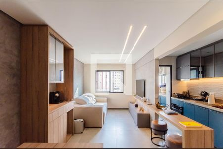 Sala de apartamento à venda com 1 quarto, 45m² em Liberdade, São Paulo