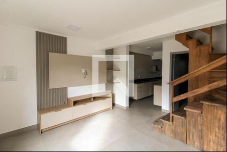 Sala de casa de condomínio para alugar com 3 quartos, 88m² em Rio Branco, Canoas