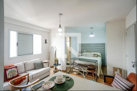 Sala quarto e cozinha de apartamento para alugar com 1 quarto, 35m² em Tatuapé, São Paulo
