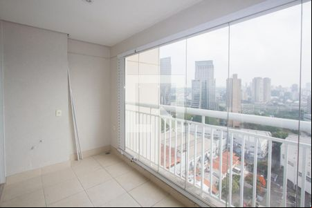 Varanda da Sala de apartamento à venda com 1 quarto, 49m² em  Cidade Monções , São Paulo