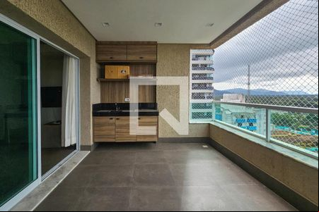 Varanda de apartamento para alugar com 3 quartos, 115m² em Balneario Cidade Atlantica, Guarujá