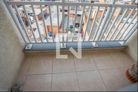 Varanda da sala  de apartamento para alugar com 2 quartos, 46m² em Vila Nogueira, Diadema