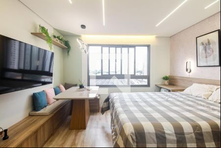 Studio - Sala e Quarto  de kitnet/studio para alugar com 1 quarto, 25m² em Tatuapé, São Paulo