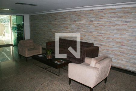 Hall de entrada de apartamento para alugar com 2 quartos, 80m² em Guilhermina, Praia Grande