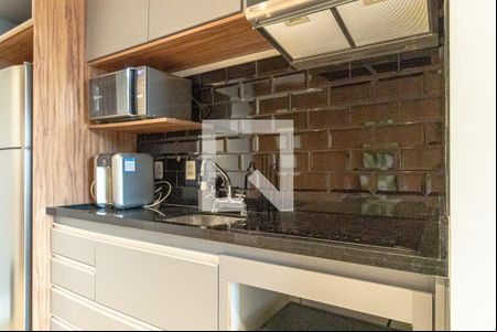 Cozinha de kitnet/studio para alugar com 1 quarto, 48m² em Moema, São Paulo