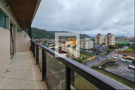 varanda de apartamento para alugar com 1 quarto, 48m² em Jardim Ana Maria, Guarujá