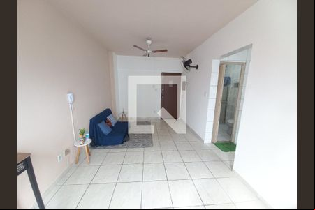 Sala/Quarto de apartamento para alugar com 1 quarto, 40m² em Centro, São Vicente