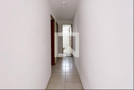 Corredor para os Quartos de apartamento para alugar com 2 quartos, 60m² em Santa Terezinha, São Bernardo do Campo