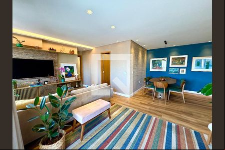Sala de apartamento à venda com 2 quartos, 95m² em Parque Residencial Eloy Chaves, Jundiaí