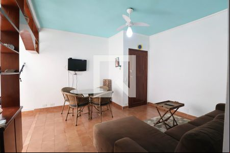 Sala de apartamento para alugar com 2 quartos, 85m² em Jardim Tejereba, Guarujá