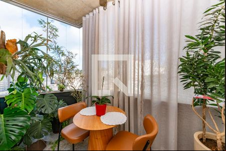Varanda da Sala de apartamento à venda com 1 quarto, 40m² em Coracao de Jesus, Belo Horizonte
