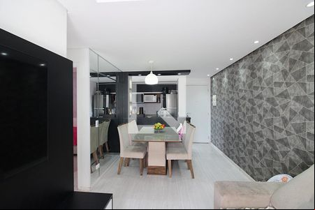 Sala de apartamento para alugar com 2 quartos, 56m² em Vila Campestre, São Bernardo do Campo