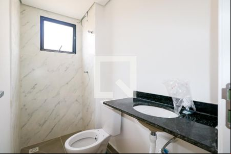 Banheiro de apartamento à venda com 1 quarto, 42m² em Nova Gerti, São Caetano do Sul
