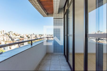 Varanda da Sala de apartamento para alugar com 3 quartos, 120m² em Nova Suíça, Belo Horizonte