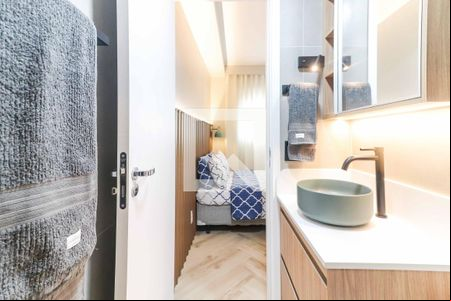 Banheiro  Suite de apartamento para alugar com 1 quarto, 31m² em Butantã, São Paulo