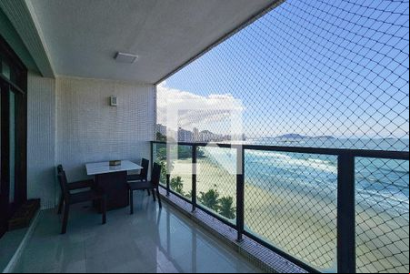 Varanda da Sala de apartamento para alugar com 4 quartos, 180m² em Vila Luis Antonio, Guarujá