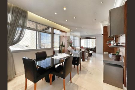 Sala de apartamento à venda com 4 quartos, 167m² em Luxemburgo, Belo Horizonte