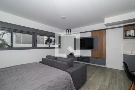 Sala / quarto / cozinha de kitnet/studio para alugar com 1 quarto, 30m² em Bela Vista, Porto Alegre