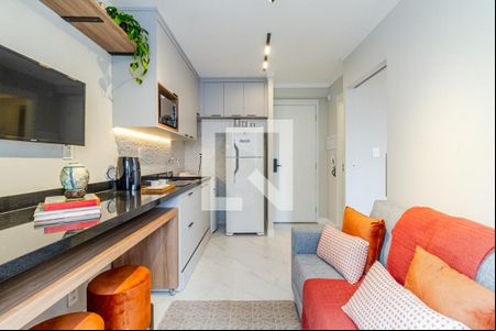 Sala de apartamento para alugar com 1 quarto, 26m² em Pinheiros, São Paulo